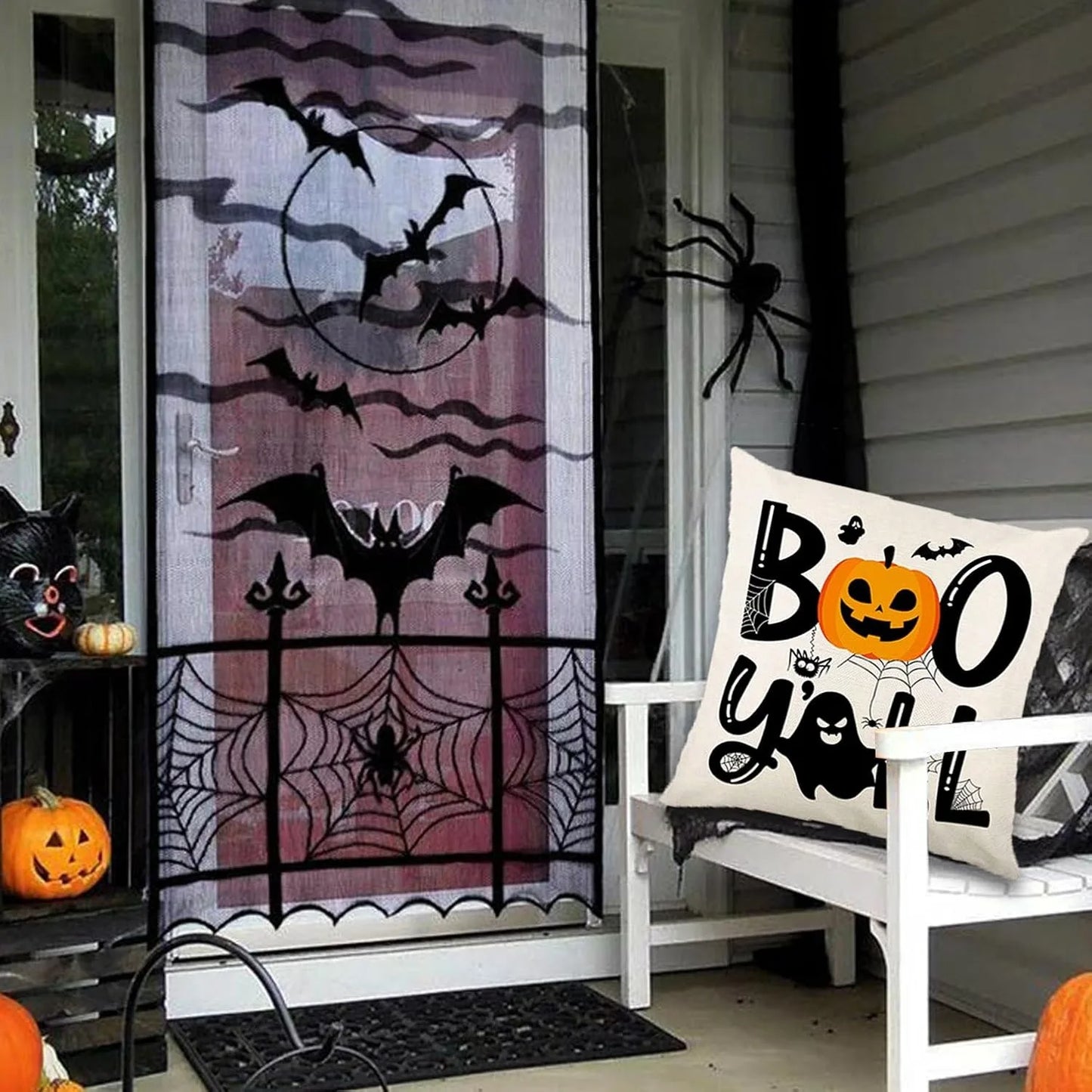 Spooky and Fun Halloween Pillow Covers: Happy Halloween, Ghost, Pumpkin Patterns & 'Boo Y'all' Sofa cushion cover,gift