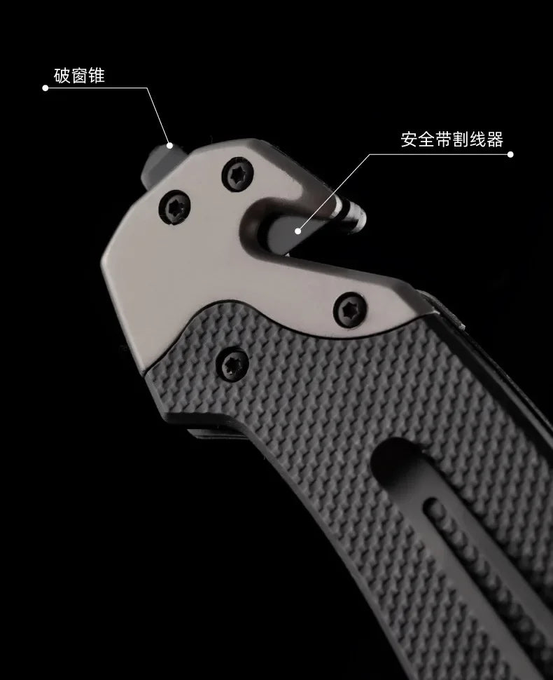Tactical Folding Knife, Self Defense Survival Pocket Knives, EDC Multitool For Men, Hunting Weapon, Outdoor Camping, Hand Tools