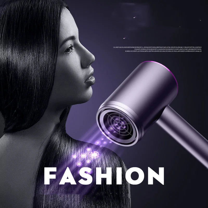 Hairdryer With Noiseless Operation Strong Wind and Anion Technology Fast Drying Hairdryer for Everyday Use