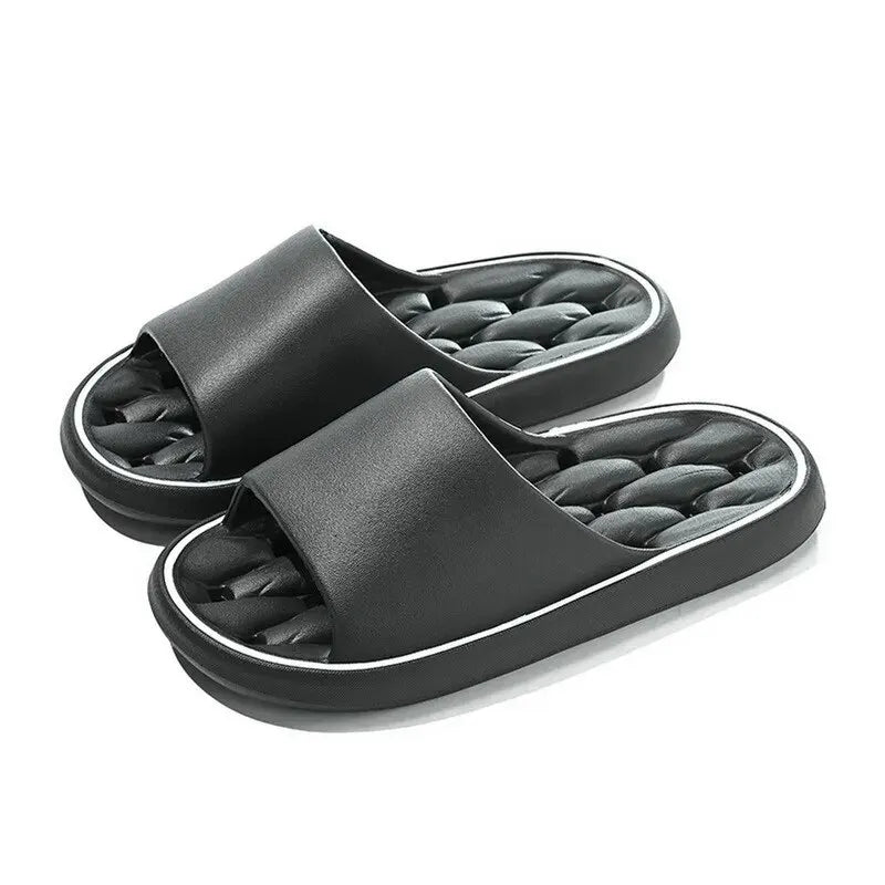 Bathroom House Slippers Leaking Quick-Drying Shower Slipper Light Weight Waterleaky Beach Flip Flops Women Swimming Slides