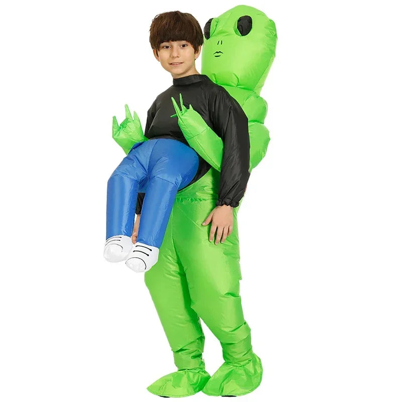 Halloween  2025 Festival En Feest Leuk Familie Cosplay Opblaasbaar Opblaasbaar Buitenaards Kostuum Voor Volwassenen En Kinderen