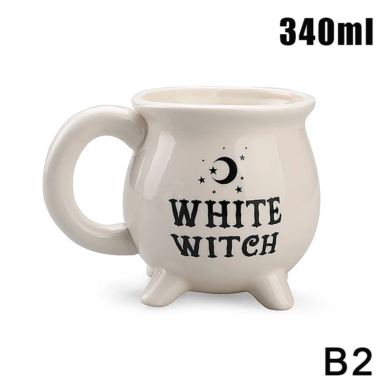 Halloween Wizard Magic Jar Ceramic Mug Decorative Ornament Pumpkin Ghost Afternoon Tea Breakfast Milk Cup Halloween Gift