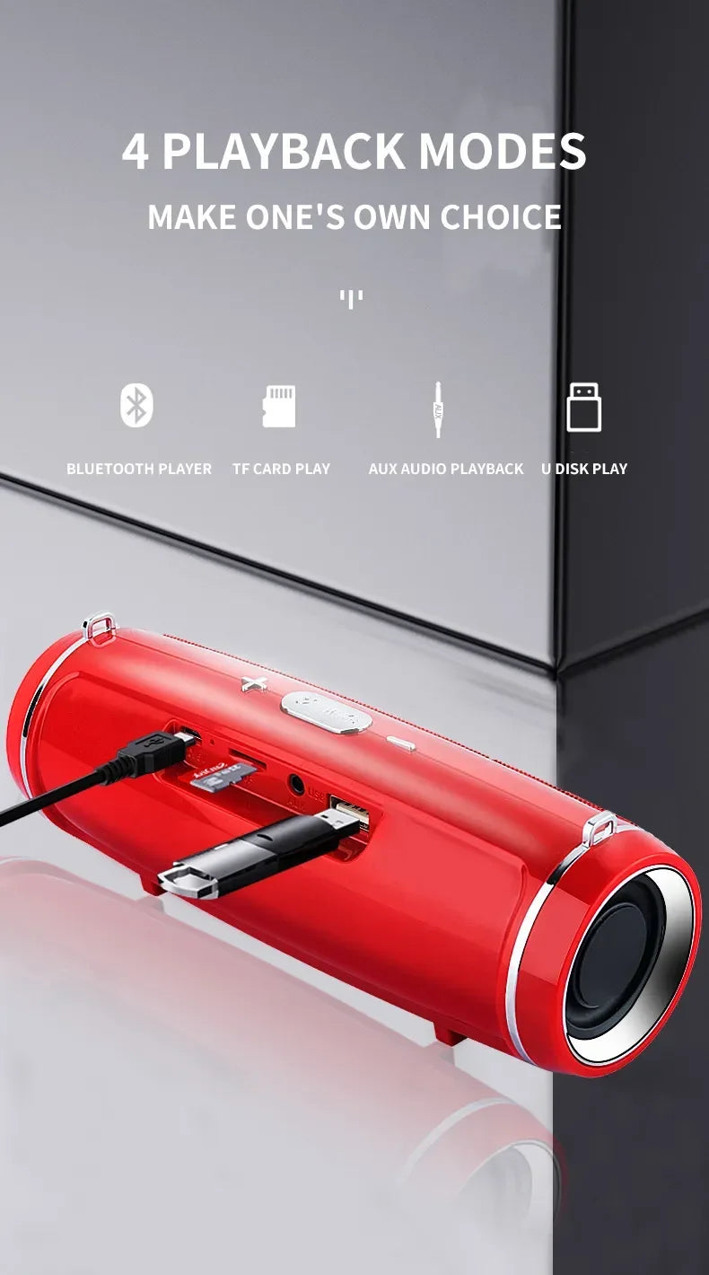 200W High-power Bluetooth Speakers Portable Bass Outdoor Wireless Audio 3D Surround Bluetooth Speaker TWS/FM/voice Dance