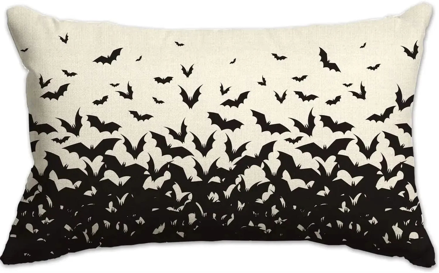 30x50cm Halloween Cushion Cover, Linen Bats Ghoast Skull Pumpkin Rectangle Pillow Covers ,Cushion Cases for Home Sofa Chair