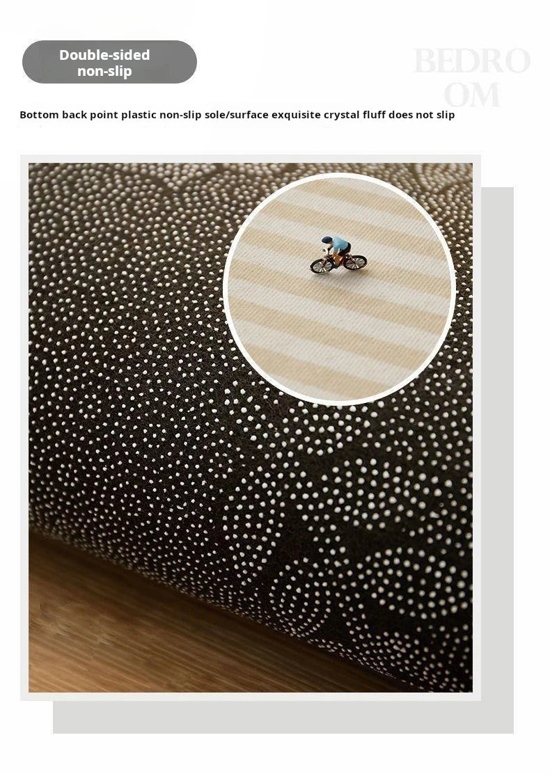 VIKAMA Crystal Velvet Door, Bathroom and Kitchen Mats: Aesthetically appealing, easy to clean, facilitate dry - wet separation a