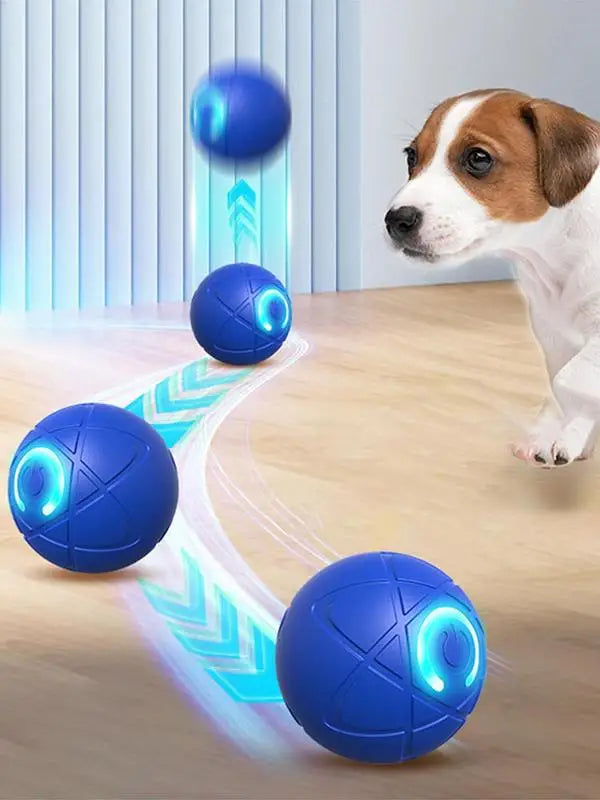 Active Rolling Ball For Dogs Vibrating Rolling Ball Automatic Rolling Ball Toys For Puppy USB Rechargeable Interactive Dog