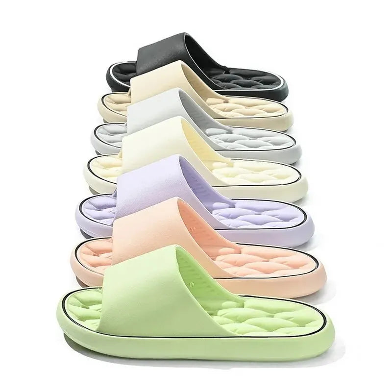 Bathroom House Slippers Leaking Quick-Drying Shower Slipper Light Weight Waterleaky Beach Flip Flops Women Swimming Slides