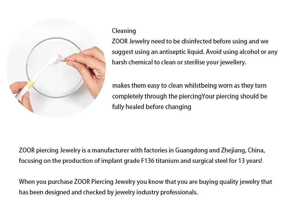 ASTM F136 Titanium Sapphire Septum Clicker Piercing 16G Tragus Helix Daith Earring Nose Ring Stud Body Piercing Jewelry