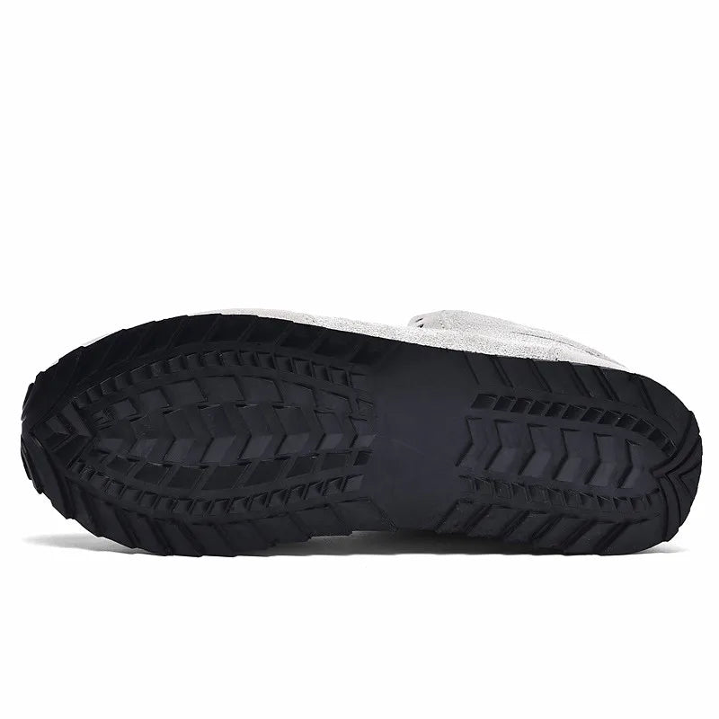 Men Boots Waterproof Winter Boots Men Lightweight Hight Top Plus 48 No Slip Warm Snow Boots Plush Women Footwear Leather Shoes