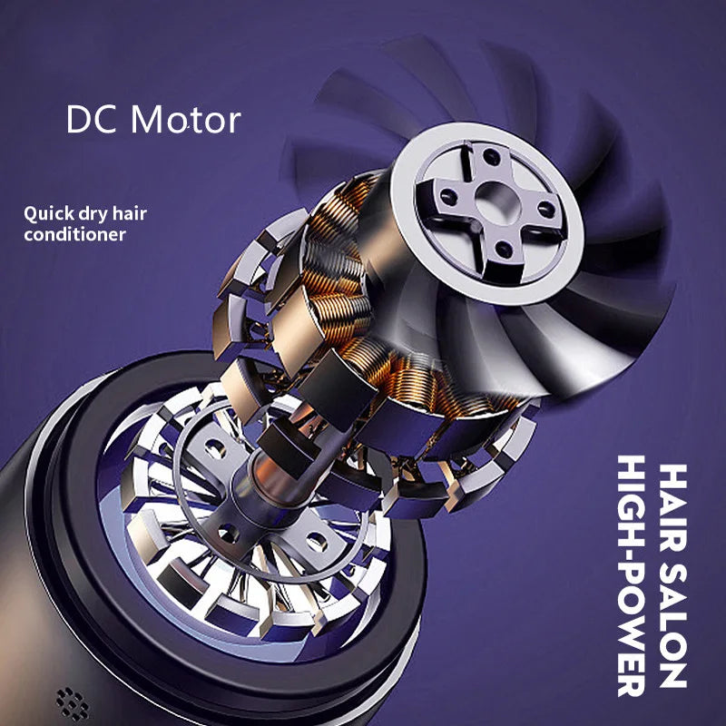 Hairdryer With Noiseless Operation Strong Wind and Anion Technology Fast Drying Hairdryer for Everyday Use
