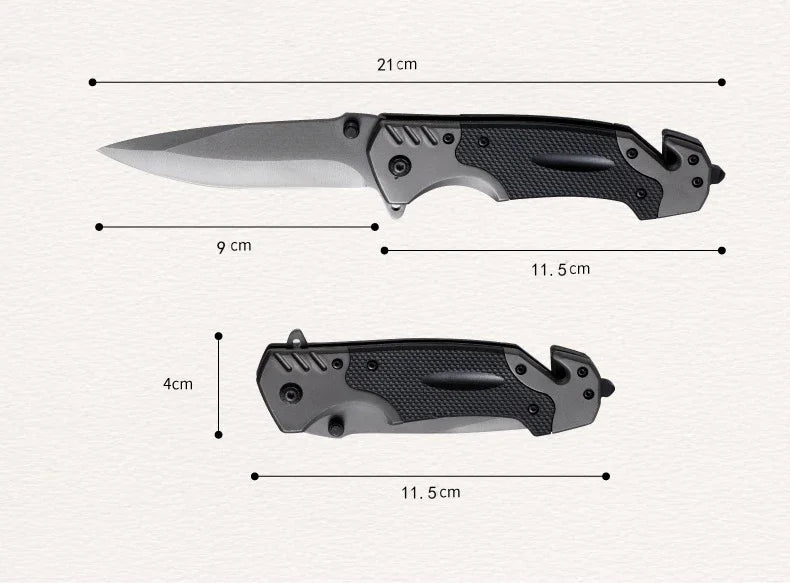 Tactical Folding Knife, Self Defense Survival Pocket Knives, EDC Multitool For Men, Hunting Weapon, Outdoor Camping, Hand Tools