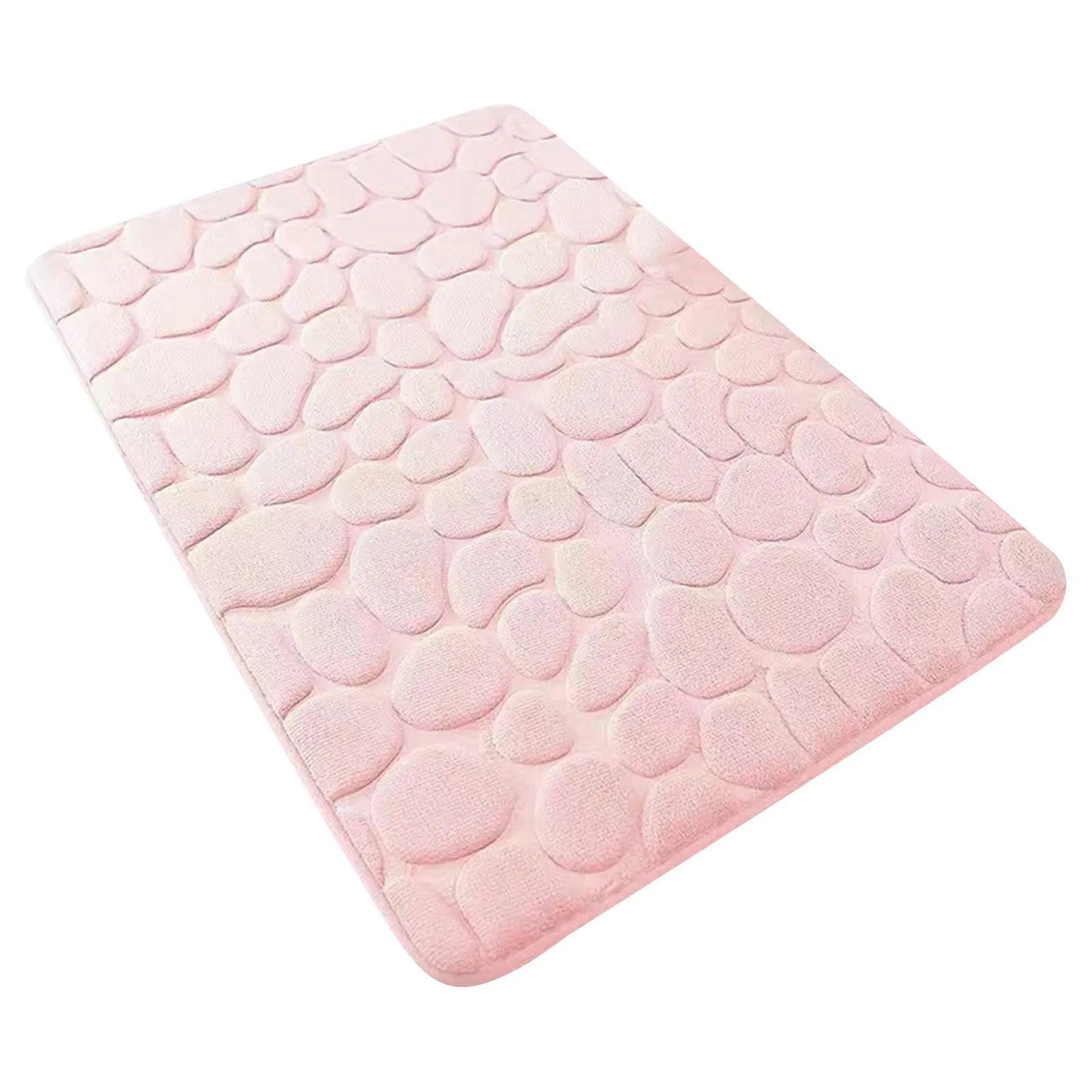 Non Slip Bathroom Mat Bath Mats Absorbent Doormat Carpet Cobblestone Embossed Door Floor Mats Machine Washable Quick Drying