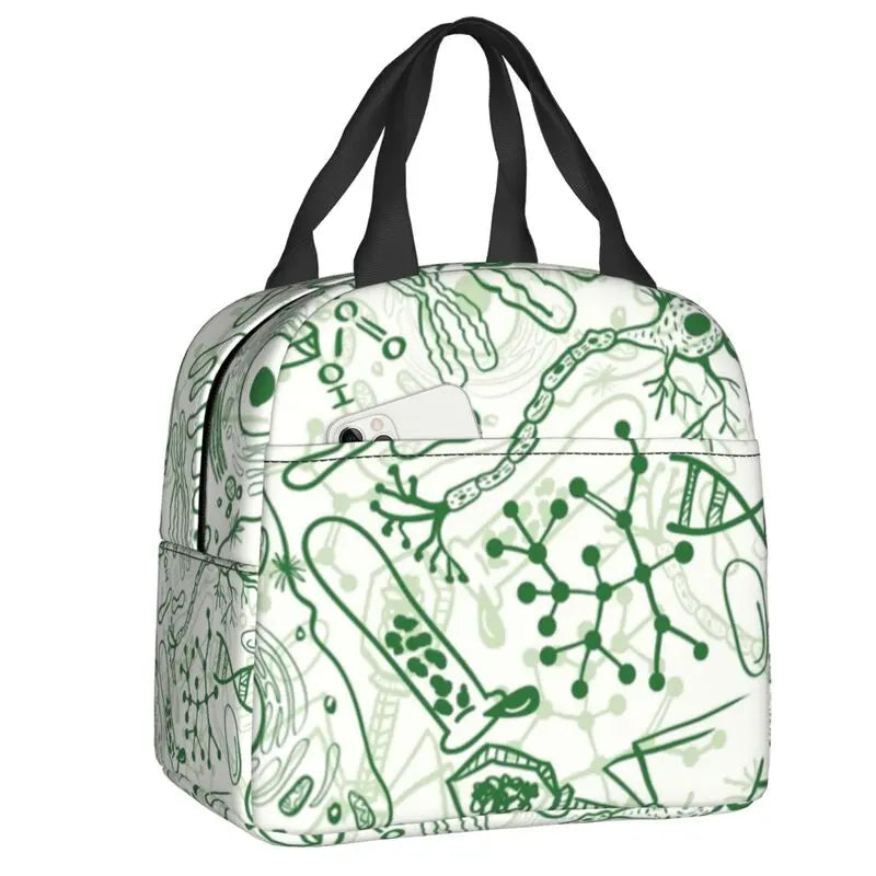 Custom I Am A Scientist Lunch Bag Science Physics Chemistry Biology Cooler Thermal Insulated Lunch Boxes for School Children