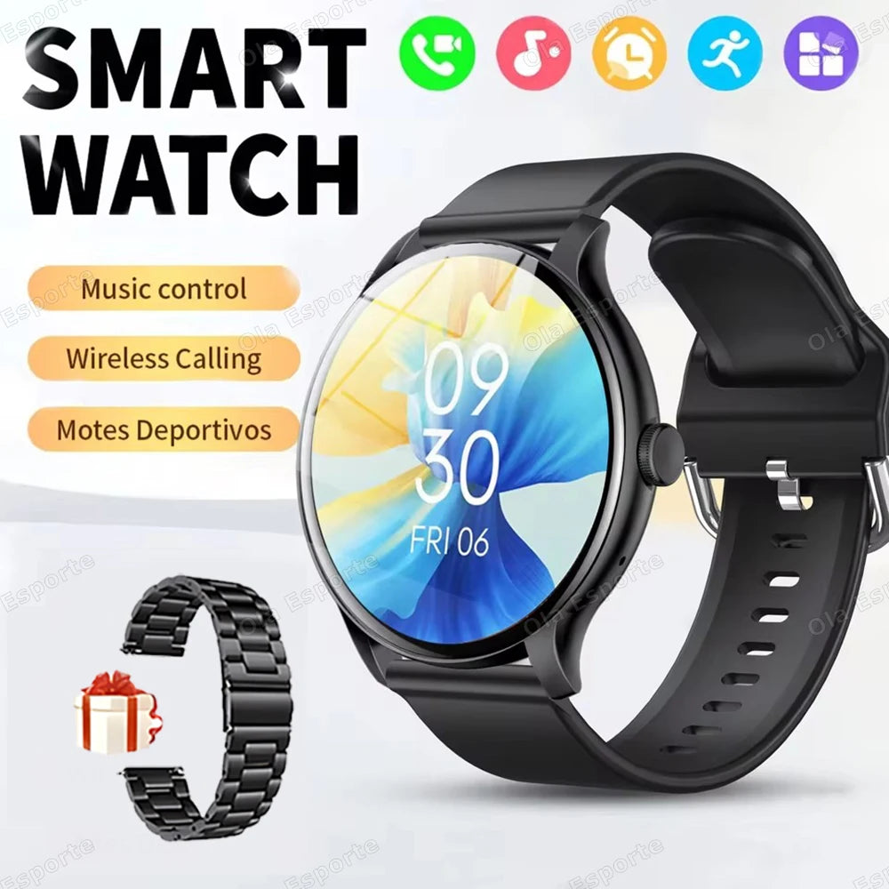 New 2025 Smart Watch Heart Rate Sleep Health Monitor Bluetooth Call Smartwatch Women Sports GPS Track Tracking For Android IOS