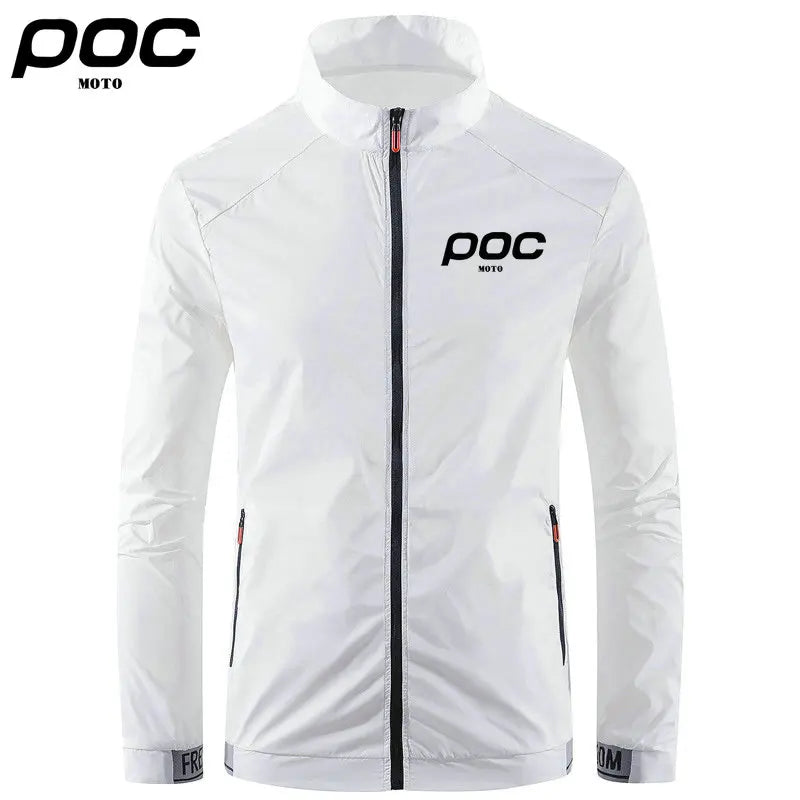 Moto Poc Summer Men Windproof Waterproof Cycling Jacket MTB Bicycle Clothing Windbreaker Anti-UV Mountain Bike Coat Fishing Wear