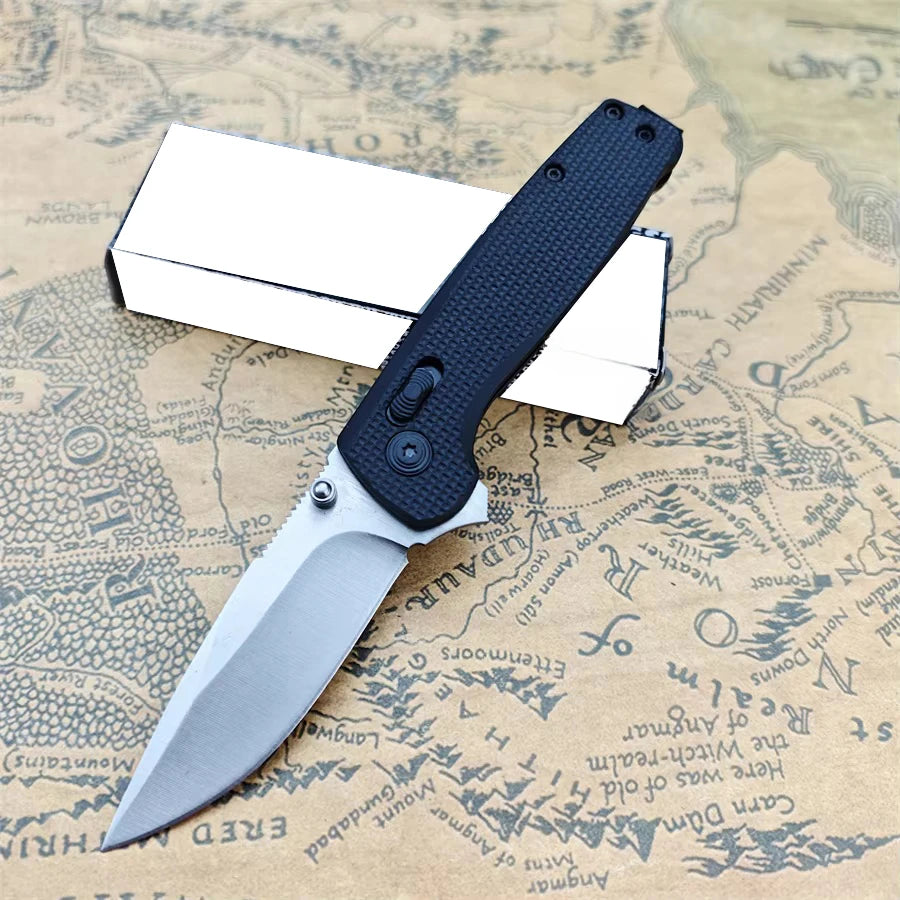 Folding Pocket Knives D2 Drop Point Blade Nylon Fiber Handle Outdoor Camping Tactical Hunting Survival EDC Utility Knives Tools
