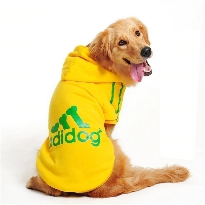 Winter Pet Dog Clothes Adidog Sweatshirts Fleece Warm Coat Clothing for Small Large Dogs Chihuahua Hoodie Pet Costume S-9XL
