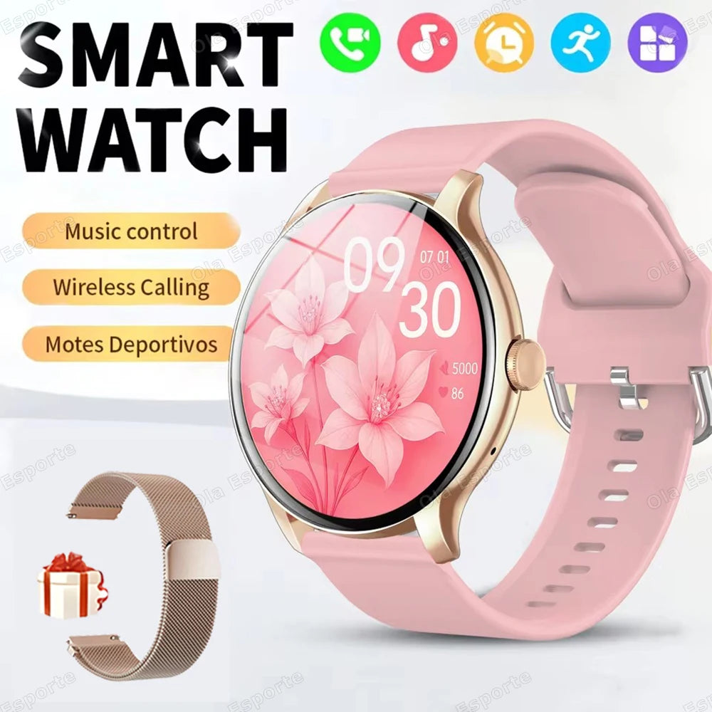 New 2025 Smart Watch Heart Rate Sleep Health Monitor Bluetooth Call Smartwatch Women Sports GPS Track Tracking For Android IOS