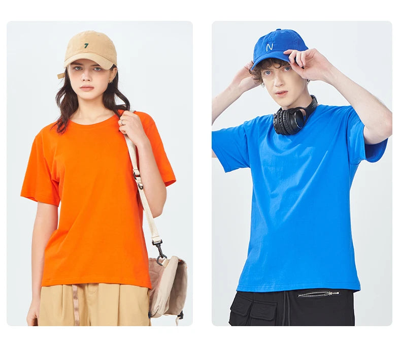 Casual Cotton Womens T-Shirts Seoul Beautiful Scenery Printed Short Sleeve O-Neck Breathable Oversize Fashion Female Clothes