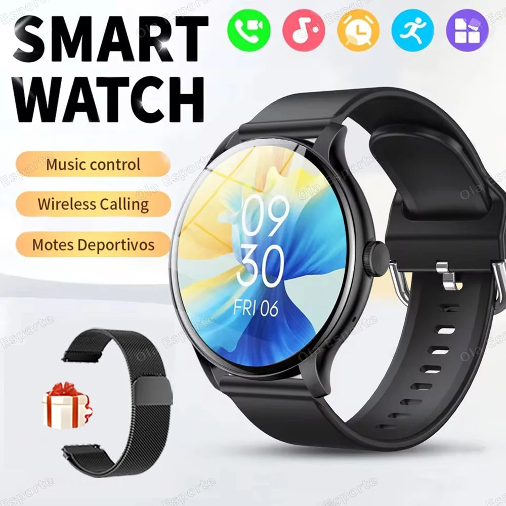 New 2025 Smart Watch Heart Rate Sleep Health Monitor Bluetooth Call Smartwatch Women Sports GPS Track Tracking For Android IOS