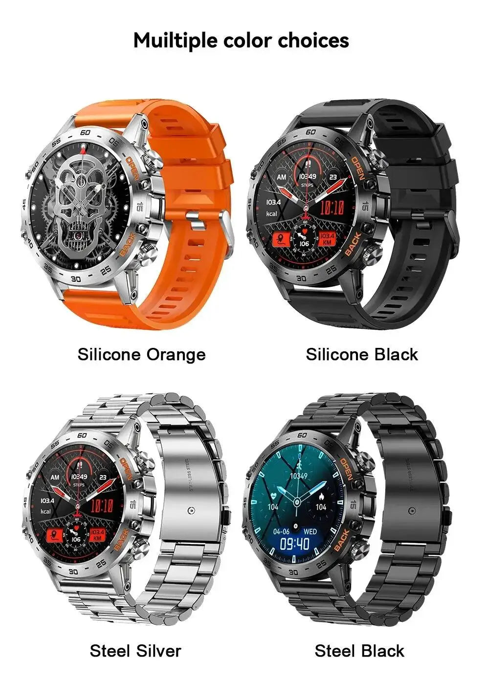 LIGE Smart Watch New1.39" Bluetooth Call Men Outdoor Sport Fitness Heart Rate Health Monitoring Smartwatch for Android IOS Phone