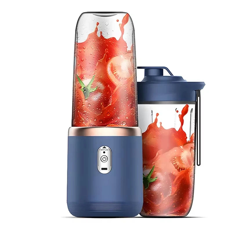 Handheld Usb Personal Mini Juicer Cup Portable Juicer Blender for Travel Water Bottles with Single or Double Cups