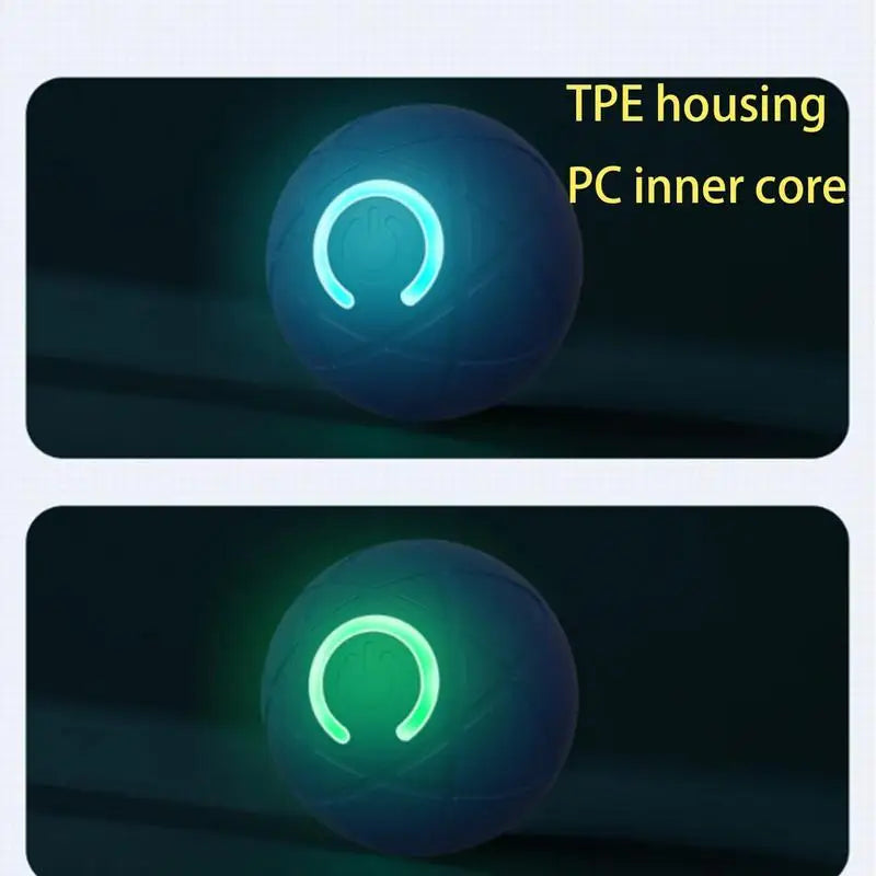 Active Rolling Ball For Dogs Vibrating Rolling Ball Automatic Rolling Ball Toys For Puppy USB Rechargeable Interactive Dog
