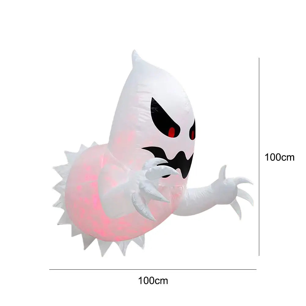 Halloween Inflatable Decoration Window Crasher Ghosts Outdoor Spooky Horror Halloween Party Glowing Ghosts Foldable Balloon Fun