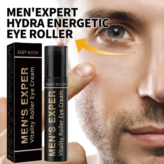 Men's Eye Cream Roller Deep Moisturize Firming Fade Fine Line Removal Black Circles Anti-Puffiness Firming Lifting Eye Care Crea