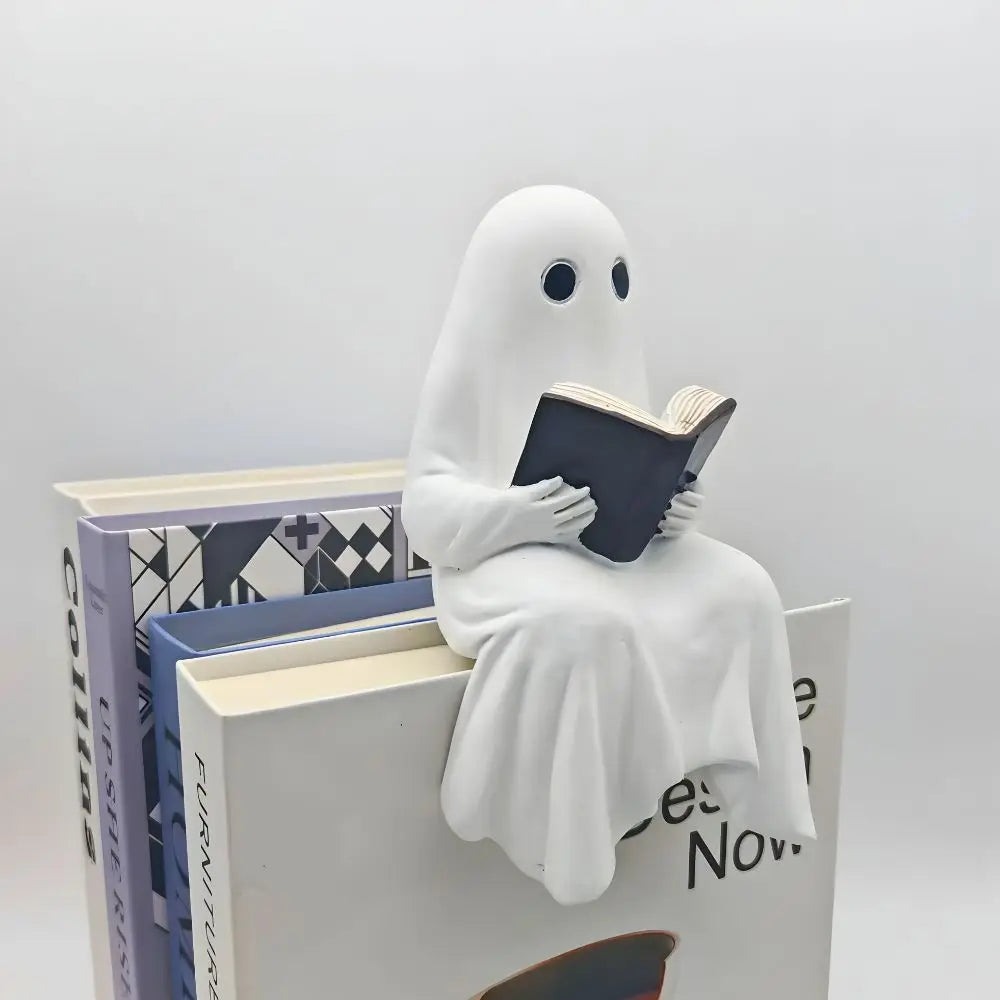 1 Piece of Halloween Little Ghost Statue Ornaments for Loving Reading,  Home Decoration, Christmas, Halloween Gift