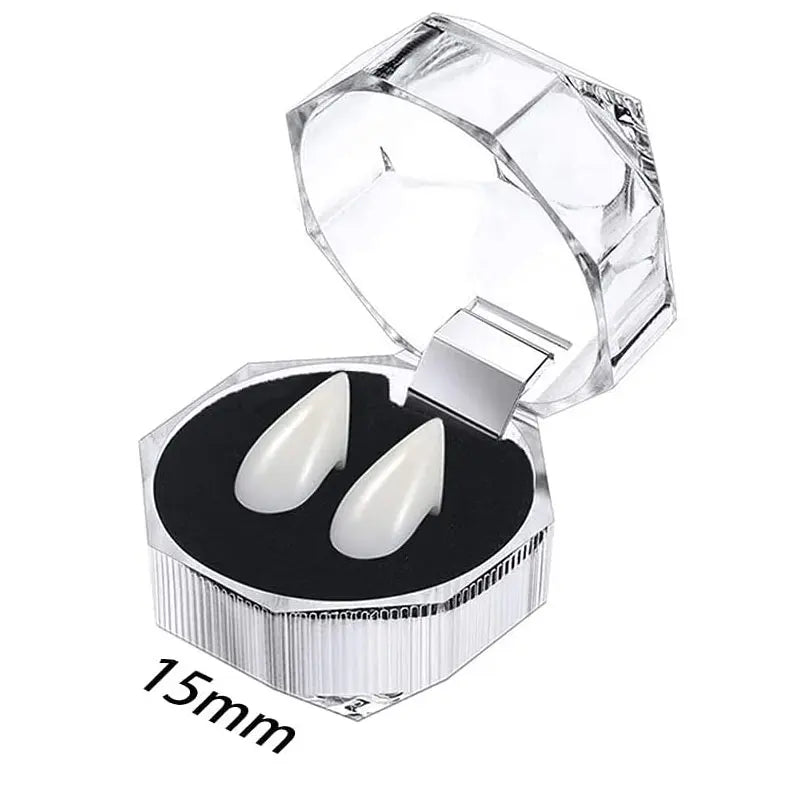 Vampire Teeth Fangs Cosplay Denture With Adhesive for Halloween Costume Prop False Teeth Horror Halloween Party Decoration Favor