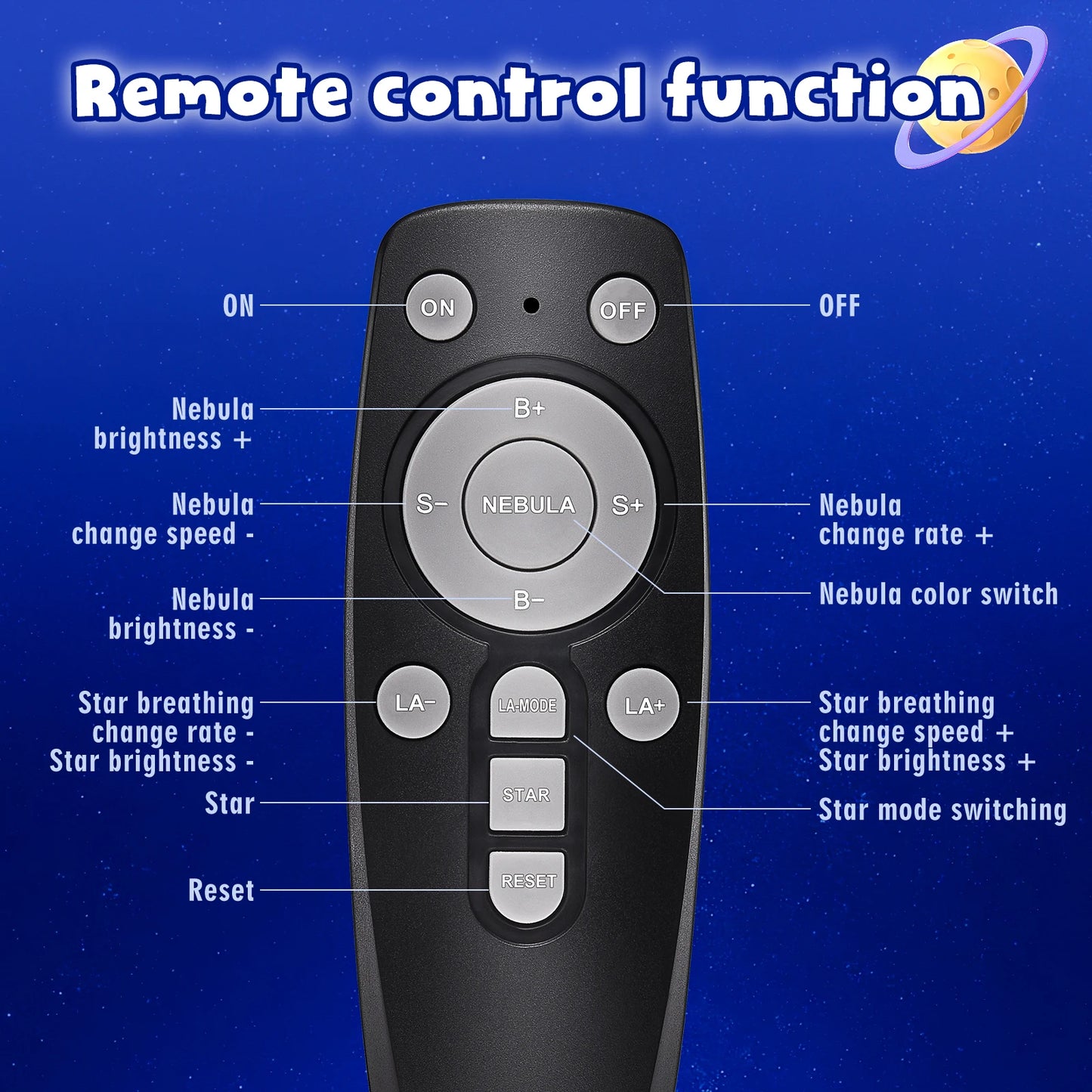 Astronaut Starry Sky Night Lamp Projector Light for Bedding Sleeping Lens Laser Nebula Atmosphere Lamp for Birthday Gift