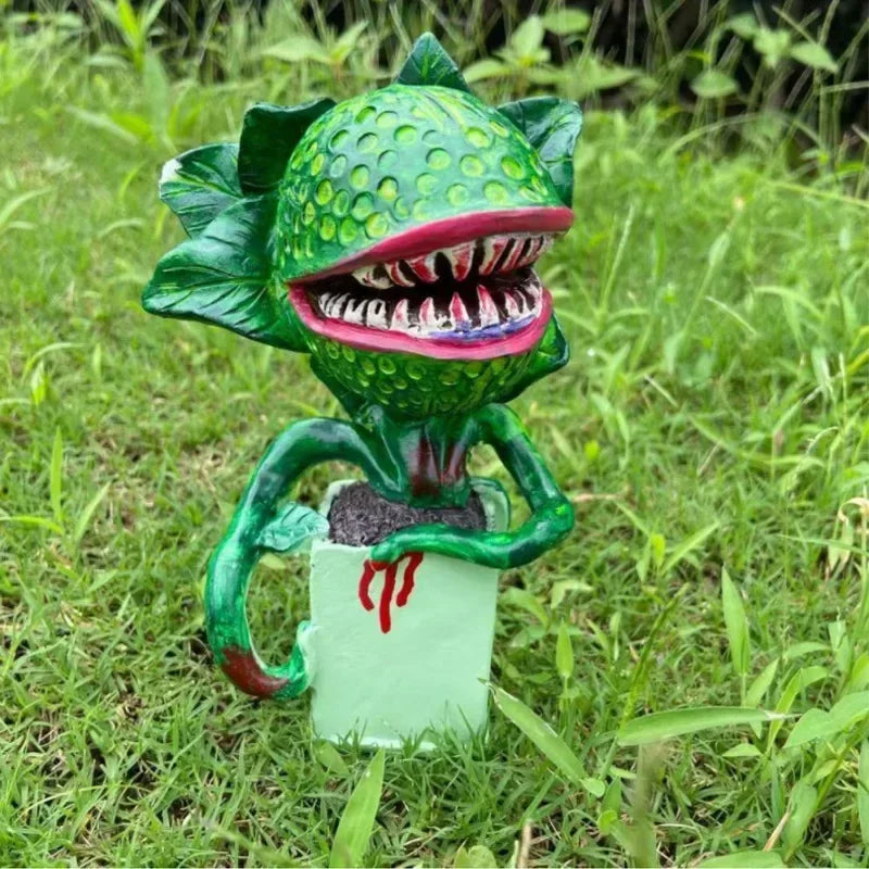 Cannibal Flower Resin Crafts Ornament Decorations Halloween Horror Decor Garden Carnivorous Plant Crafts Home Landscapes