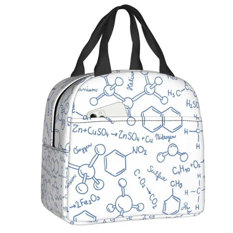 Custom I Am A Scientist Lunch Bag Science Physics Chemistry Biology Cooler Thermal Insulated Lunch Boxes for School Children