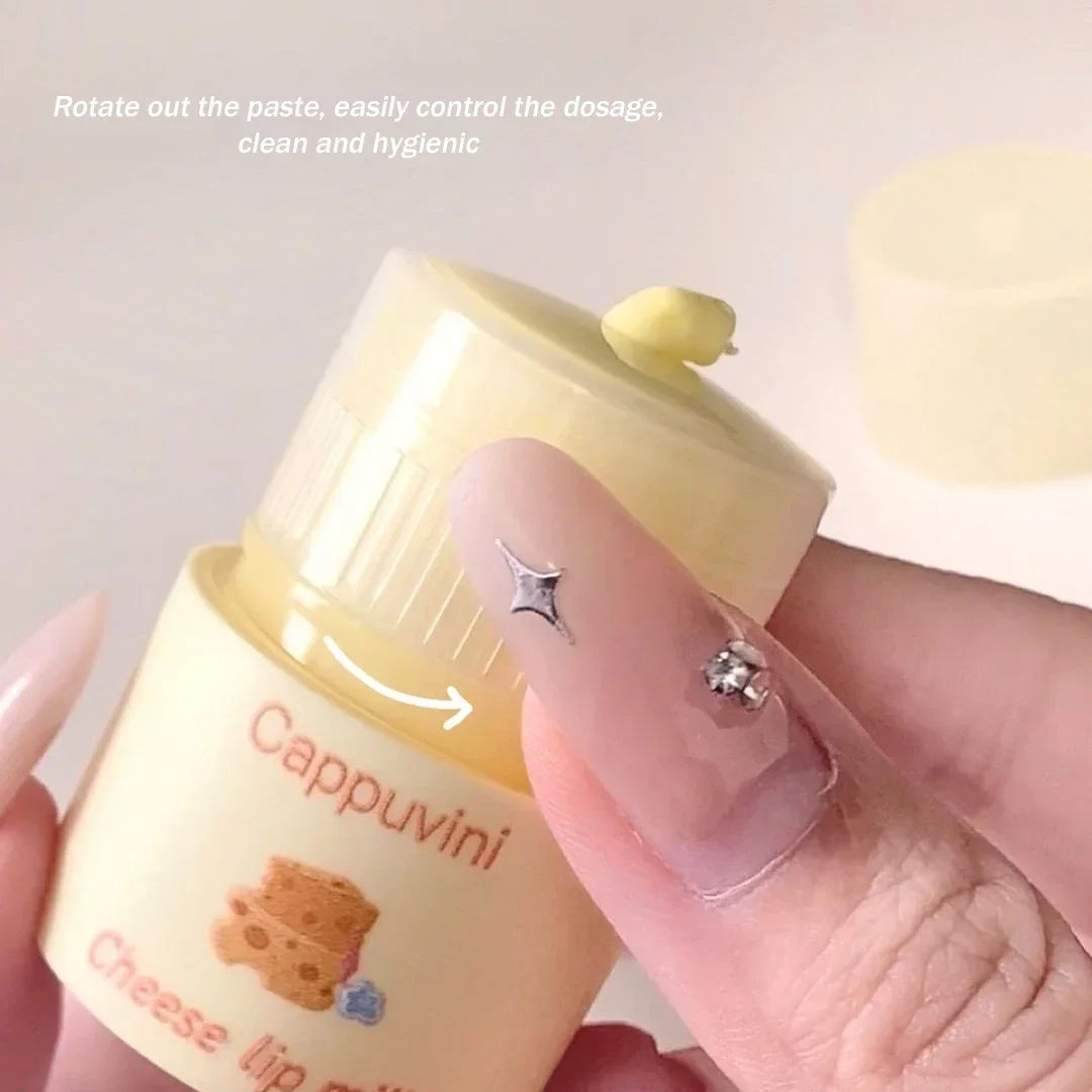Moisturizing Lip Cream Rotatable Paste Repair Lip Lines Long-lasting Moisture Hydrating Makeup Base Lip Balm Care Treatment 12g