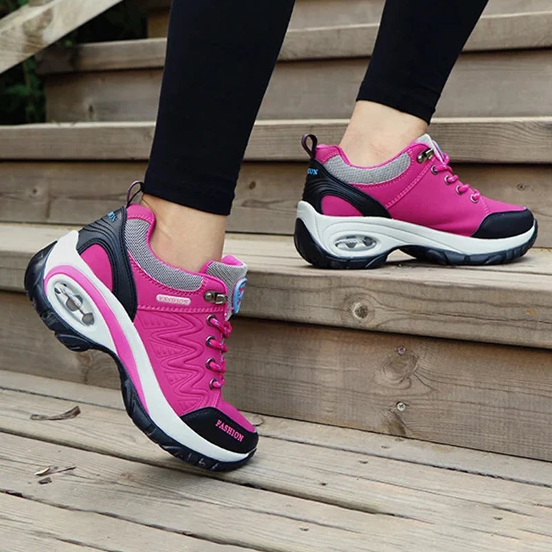 Women platform winter sneakers 2025 New in Casual Fashion Cushion Running Sports Shoes for Women Plush Warm Snow Boots Loafers