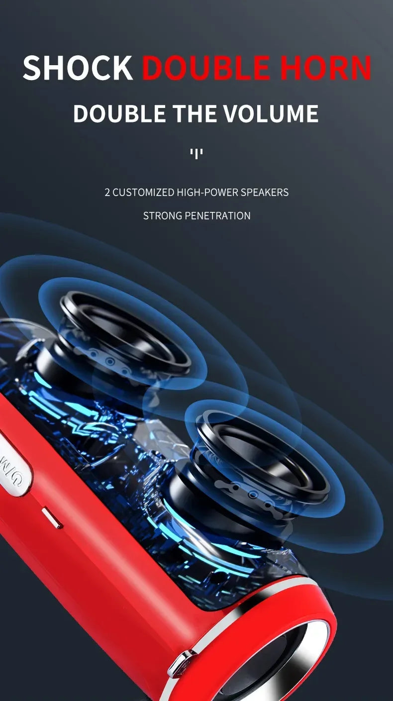 200W High-power Bluetooth Speakers Portable Bass Outdoor Wireless Audio 3D Surround Bluetooth Speaker TWS/FM/voice Dance