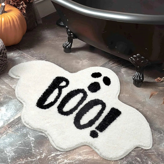 VIKAMA Halloween Ghost Carpet Comfortable Soft Imitation Cashmere Home Decor Bedroom Decor Rug Entrance Hall Doormat