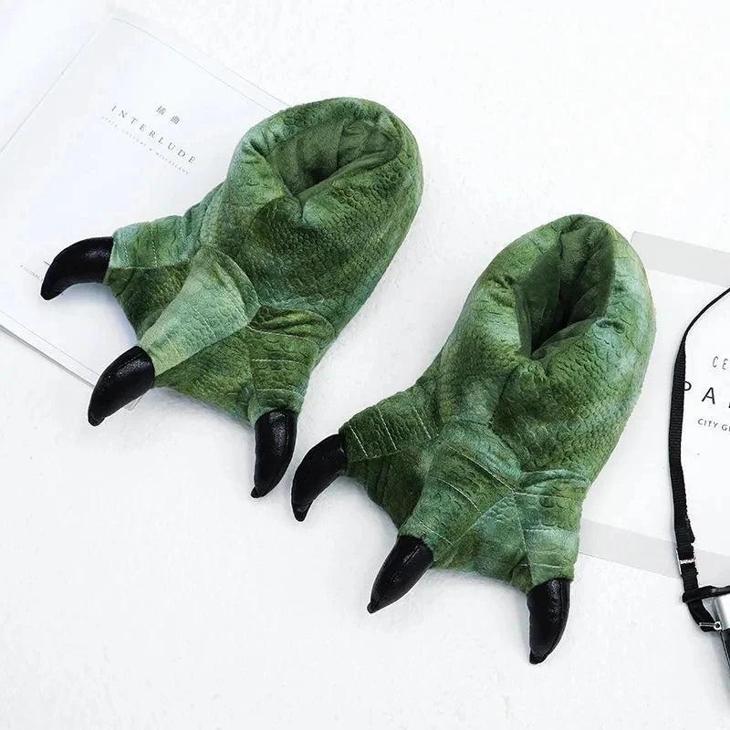 Top Qulaity Man slippers Plus Size 36-45 Creative Zebra pattern Paw Shoes Unisex Warm winter woman slipper