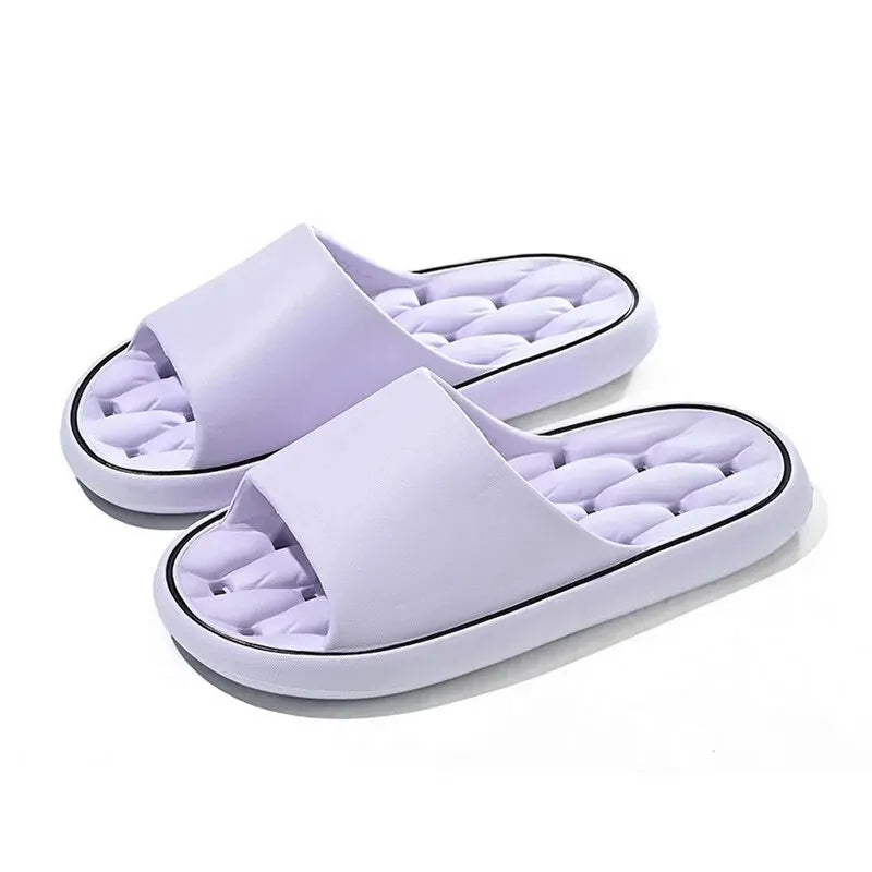 Bathroom House Slippers Leaking Quick-Drying Shower Slipper Light Weight Waterleaky Beach Flip Flops Women Swimming Slides